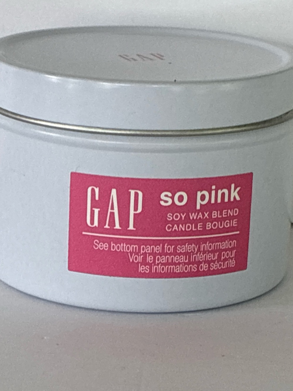 GAP So Pink Scented Single Wick Candle Soy Wax Blend Discontinued 6 oz Bougie